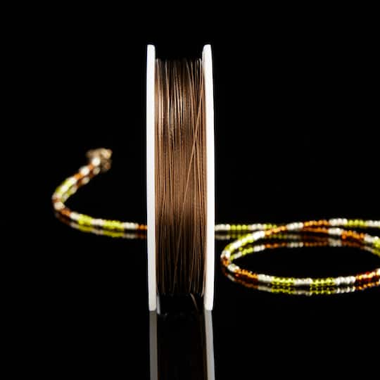 6 Pack: Beadalon® 0.015" Bronze 7 Strand Bead Stringing Wire, 60ft.